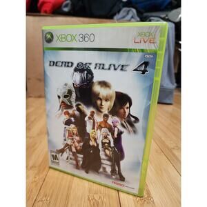 Dead or Alive 4 (Microsoft Xbox 360, 2005) TESTED WORKS! (NO MANUAL OR BOOKLET)